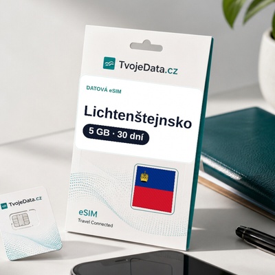 eSIM Lichtenštejnsko 5 GB / 29 dní