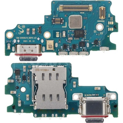 Doska nabíjania Samsung G990B Galaxy S21 FE - nabíjací konektor Variant:: PCB doska, nabíjací konektor, sim čítač