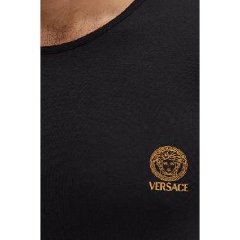 Versace Тениска Versace (2 броя) в черно с принт AU10193 1A10011 (AU10193.1A10011)