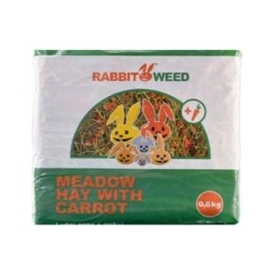 RabbitWeed Seno luční s mrkví 1,9 l 0,6 kg