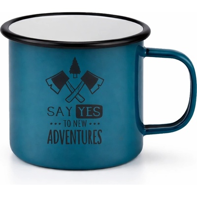 WARAGOD Say Yes To New Adventures туристическа чаша 355 мл, синя (WAR000718.blue)