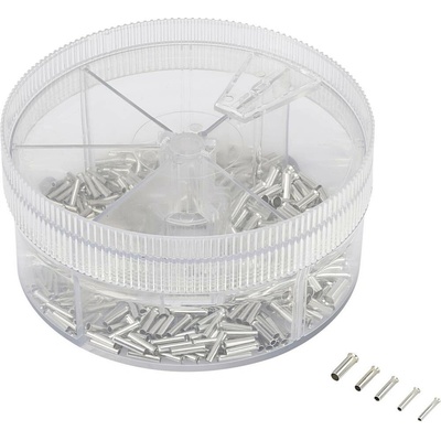 TRU COMPONENTS 739773 sada dutiniek 0.5 mm², 0.75 mm², 1 mm², 1.5 mm², 2.5 mm² neizolované kov 500 ks