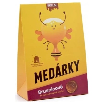 Beelol Medové bonbóny s brusinkami 70 g