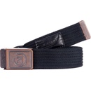 Meatfly pásek Jasper belt D Black/Black