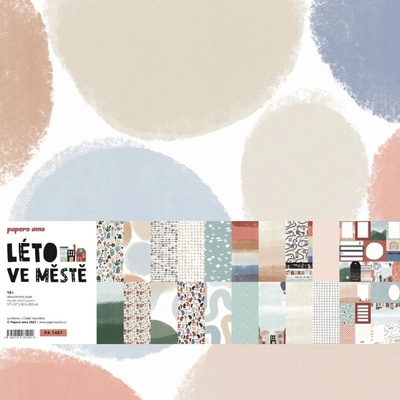 PAPERO AMO ♥ Sada scrapbookových papírů 12"x12" - Léto ve městě