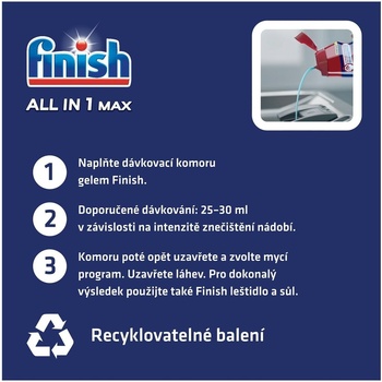 Finish All in 1 Max Shine & Protect gel 2 x 650 ml