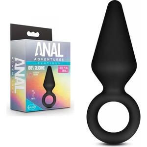  Анален плъг с ринг, мини размер, 7, 6см. - Anal Adventures Loop Plug (BLUSH01279)