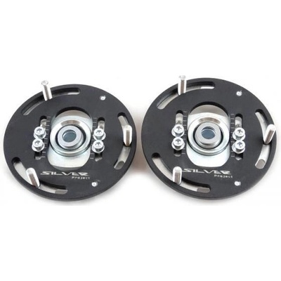 Pillowball Přední horní uložení tlumičů Top Mounts Silver Project BMW E36 - 3D verze pro stavitelný podvozek