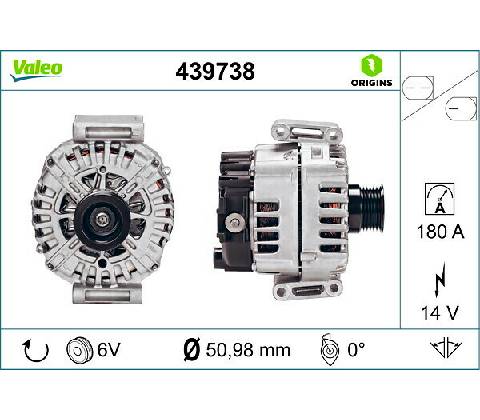 Alternátor VALEO 439738