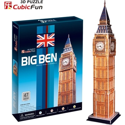 CubicFun 3D puzzle Big Ben (střední) 47 ks