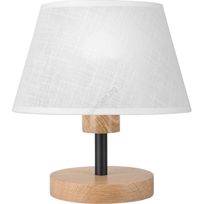 Brilagi - LED Настолна лампа ANTHONY 1xE14/40W/230V дъб/бял (BG1475)