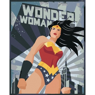 Zuty Wonder woman hvězda III 40 x 50 cm vypnuté plátno na rám 8596530191810