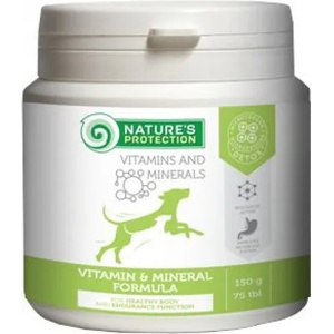 AKVATERA Nature's Protection Vitamin & Mineral Formula for dogs - Витамини и минерали за кучета, 75 таблетки, Литва - 150 гр
