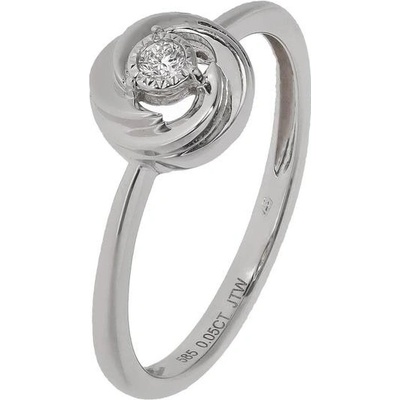 Zlaton Prsten bílé zlato s diamantem 000620712208