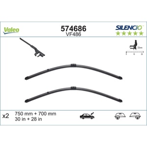 Valeo Silencio 750/700 mm 574686