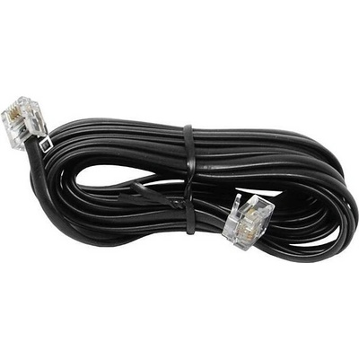 PremiumCord tk6-03b telefonní rovný 6P4C (RJ-11) plug - 6P4C (RJ-11) plug, 3m, černý