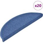 vidaXL Изтривалки за стълби, 20 бр. , 56x17x3 см, сини, полукръгли (B.V.)