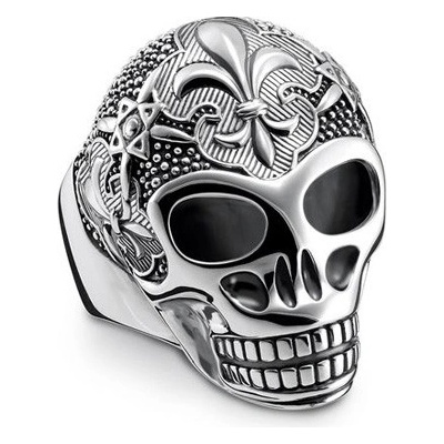 Thomas Sabo Prsten Lebka se znakem lilie TR2155 637 21 60 Sterling silver blac