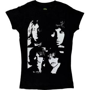 The Beatles Back In The USSR (Back Print) Black S Дамски Риза (BEATTEE381LB01)