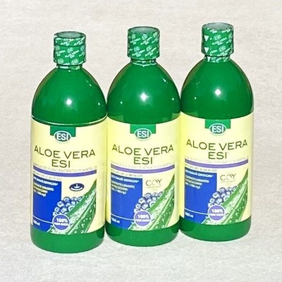 Esi Šťáva Aloe vera s borůvkami 3 x 1 l
