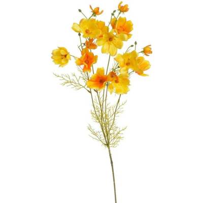 Uměla rostlina kosmos 90 cm - žlutá