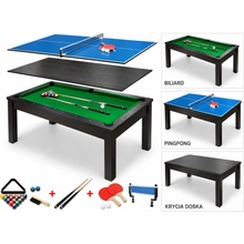 Playronix Jedálenský biliardový stôl 3v1 7 ft