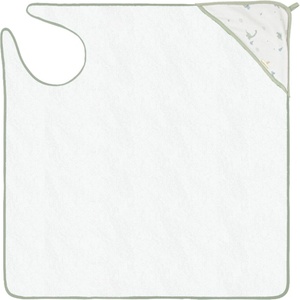 Bimbidreams Хавлия с качулка Bimbidreams - Trex Duo, 100 x 100 cm, White/Green (8499000702410) - ozone