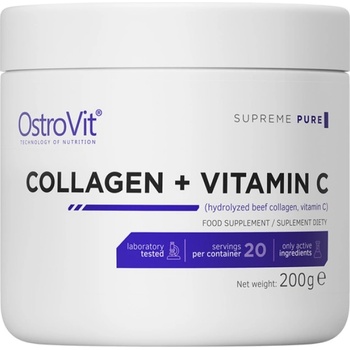 Image 1 of OstroVit Collagen + Vitamin C / Powder [200 грама] Неовкусен