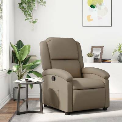 vidaXL 371781 Polohovací cappuccino umělá kůže