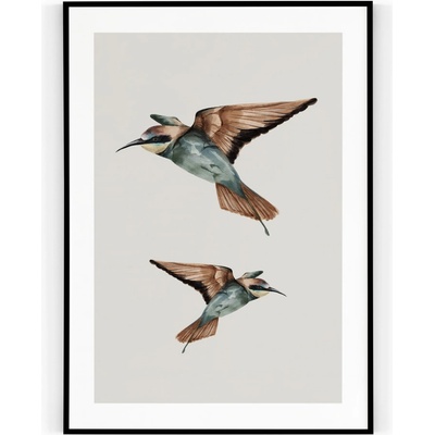 Plakát / Obraz Two Bird 50 x 70 cm Tiskové plátno Bez okraje – Hledejceny.cz