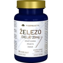 Pharma Activ Czech Železo chelát 20mg 90 tabliet