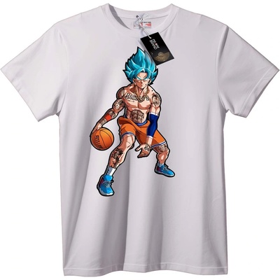 NOONEBRAND Тениска Goku Баскетбол - M, White