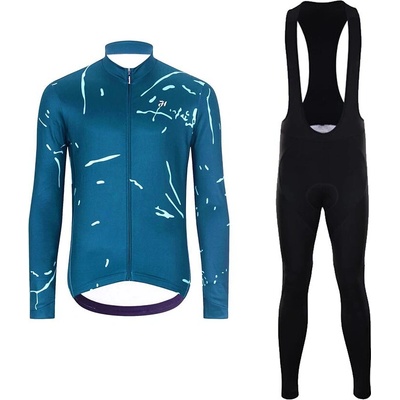 Holokolo dlhý a nohavice PASSION WINTER čierna/modrá