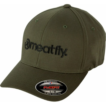 Meatfly Brand Flexfit Olive Meatfly | Zelen | МЪЖЕ | S/M