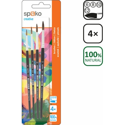 Štetec Spoko sada 4ks S0331