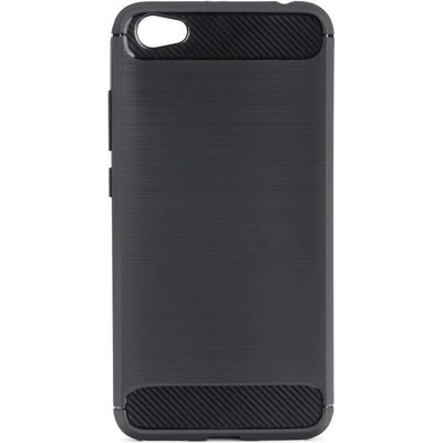Forcell Противоударен Силиконов Калъф за Xiaomi Redmi Note 5a, Forcell Carbon Case, Черен (5901737866103)