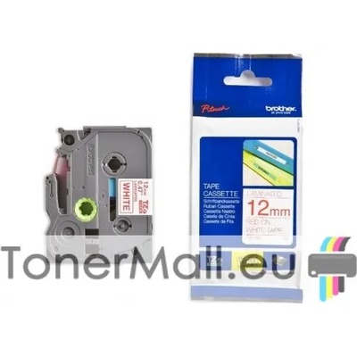 Brother Tape Red on White Brother TZ-232