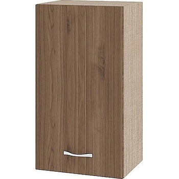 ИРИМ Горен шкаф с врата и рафт Сити МО-2 мока / орех адмирал 40 см