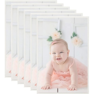 vidaXL Fotorámečky koláž 5 ks na zeď nebo stůl stříbrné 70 x 90 cm MDF - 11461.332195