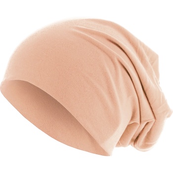 Masterdis Бийни шапка в пастелно бежов цвят MSTRDS Pastel Jersey Beanie UB-10579-00926 - Бежов, размер one size