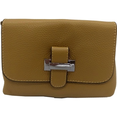 Donatella dámská kožená kabelka 16219 SENAPE