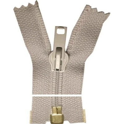 Kovový zip dělitelný spirálový - 80cm - světle šedý - WICO - BALENÍ 10 ks