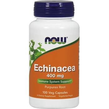 NOW Хранителна добавка Ехинацея 400 МГ. , Now Echinacea 400 mg (Purpurea Root), 100 caps