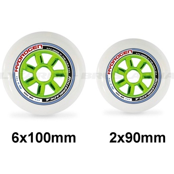 Rollerblade HYDROGEN 6x100 mm/85A + 2x90mm/85A