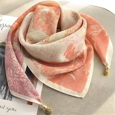 HARAHU Шал tl-38921 - Оранжева / Червена kp38921 (tl-38921)