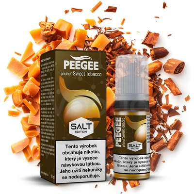 PEEGEE Salt Sladký tabák 10 ml 10 mg