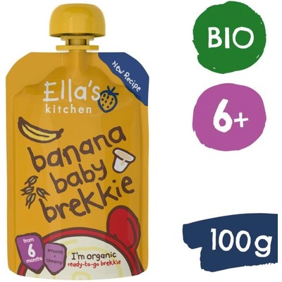 Ella's Kitchen BIO Закуска банан и кисело мляко (100 г)