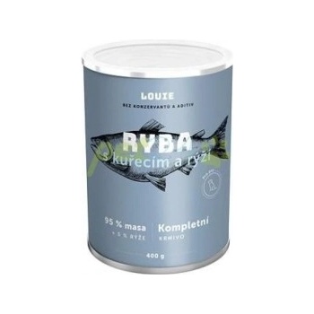 Louie Dog rybie s kuracím a ryžou 400 g