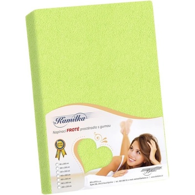 Bellatex Prostěradlo froté jarní zelené 90x200