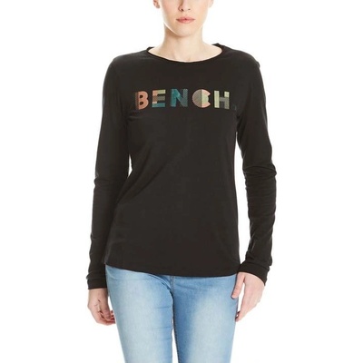 BENCH tričko Logo Longsleeve Black Beauty